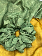 XL Chloris Silk Scrunchies( Green Tea Scented)