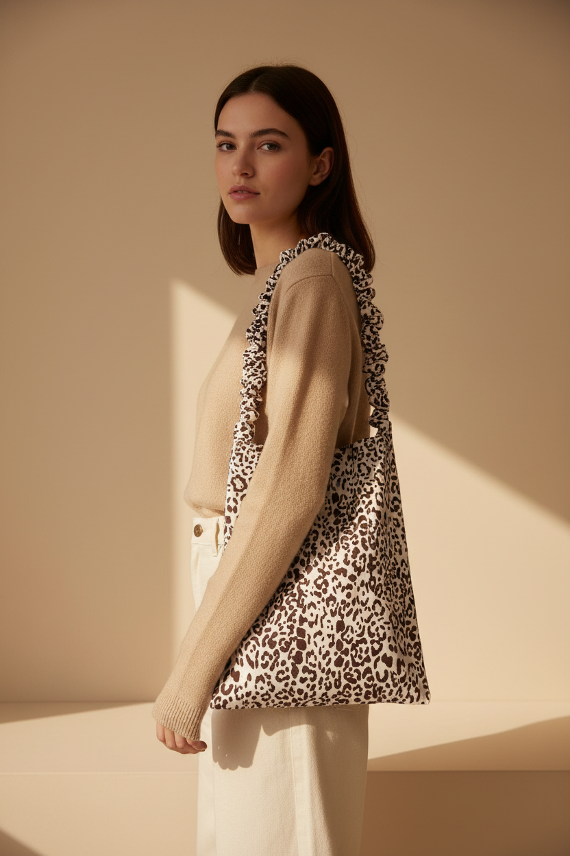 Leopard Scrunchie Tote bag