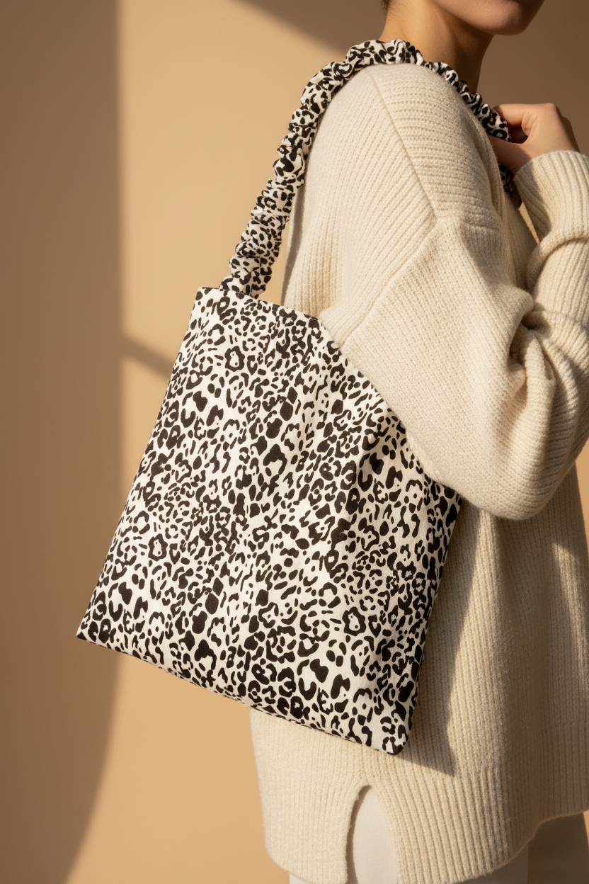 Leopard Scrunchie Tote bag