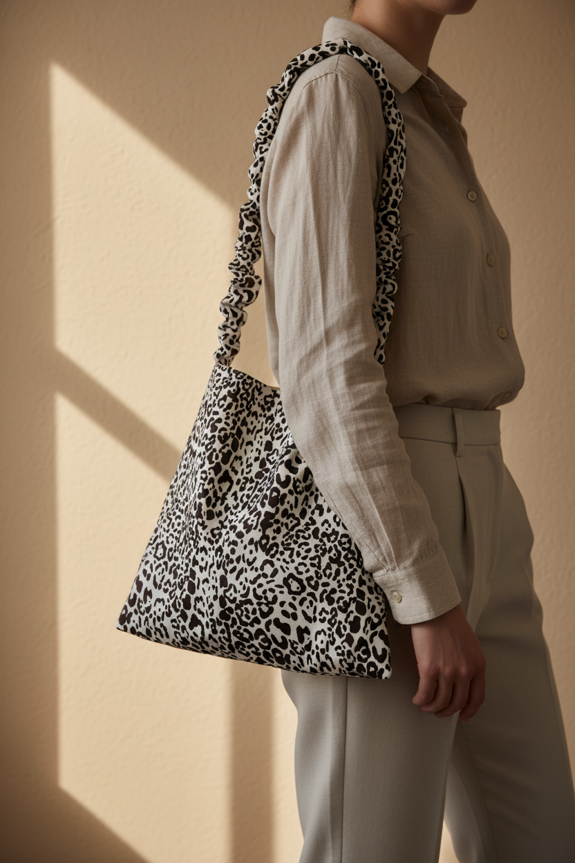 Leopard Scrunchie Tote bag