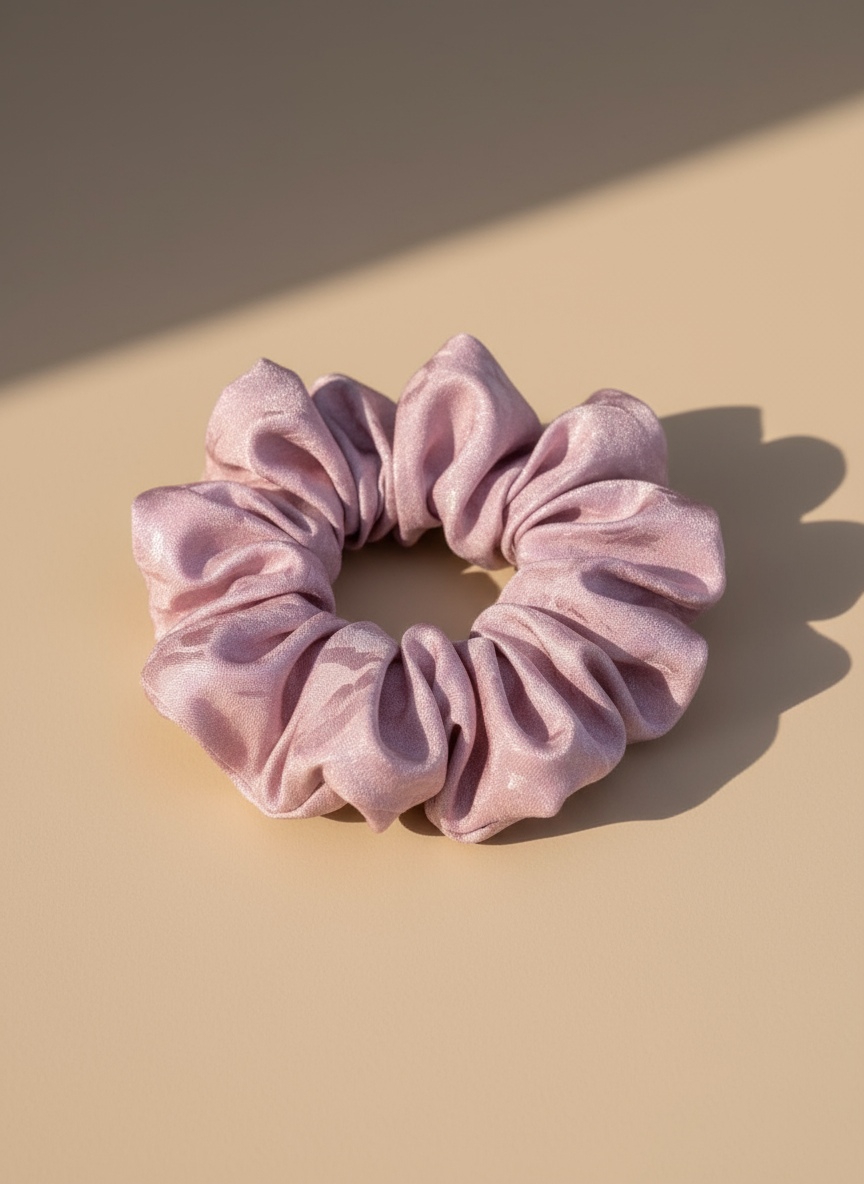 Medium Naias Rose Scented Silk Scrunchie