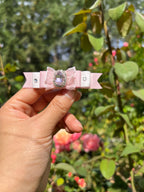 Rosé 2 Tone Bejewelled Bow Hair Clip