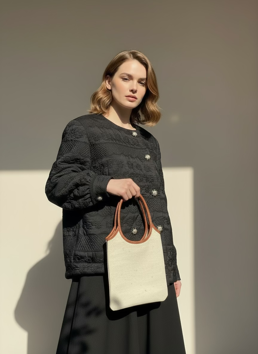 Mini Denim Evelyne Tote