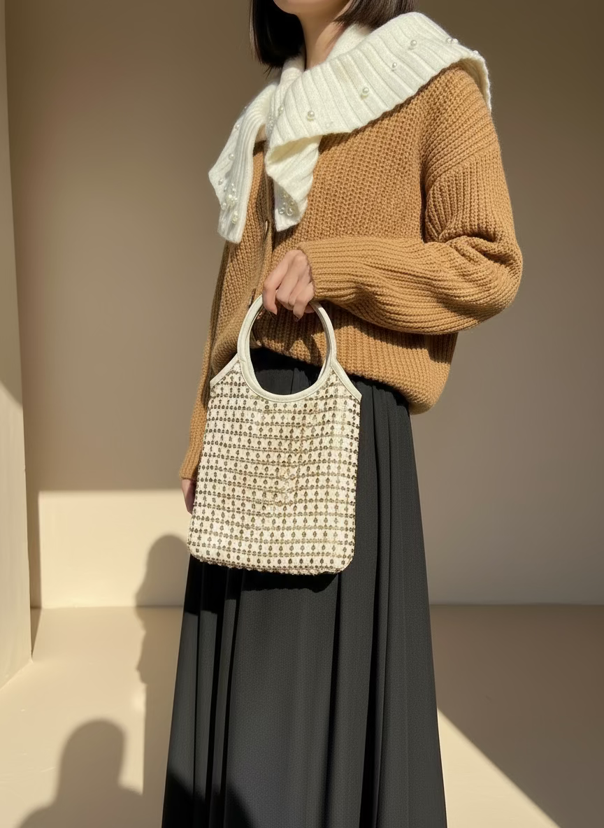 Mini Metallic Evelyne Tote