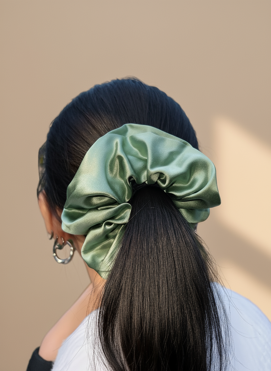 Large Dalia Mulberry Silk Scrunchies