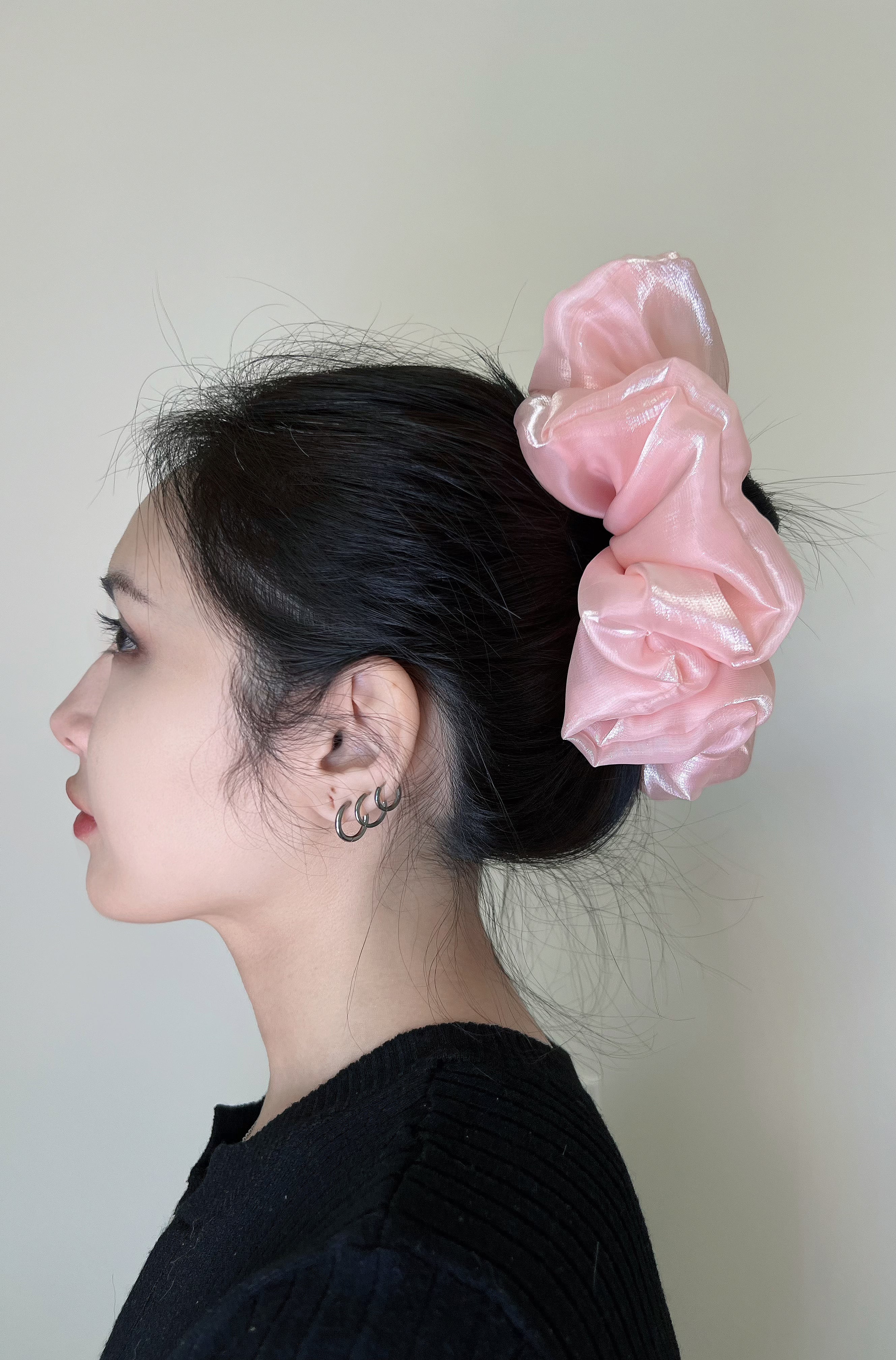 XL Pink Cotton Candy Scrunchies