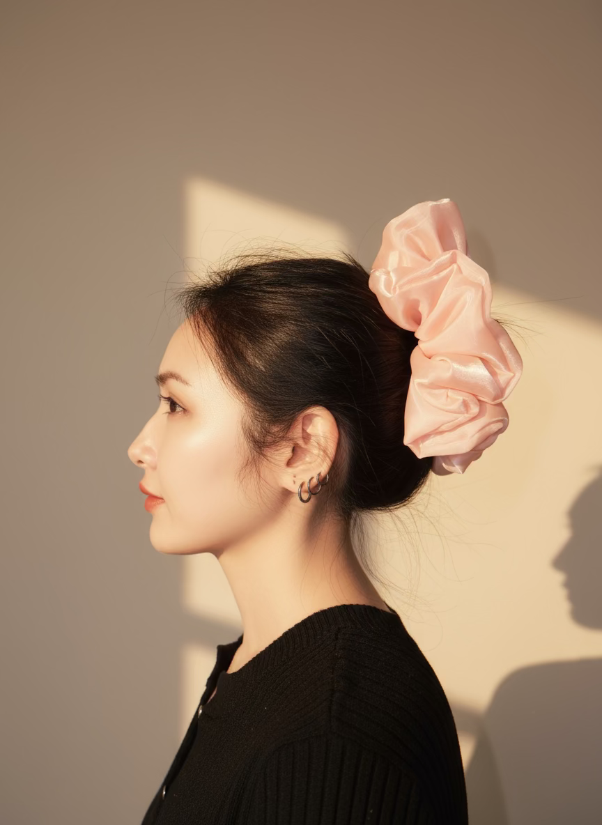 XL Pink Cotton Candy Scrunchies