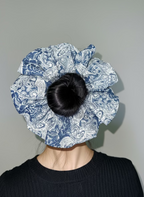 Jumbo Japanese Denim Prints Scrunchie
