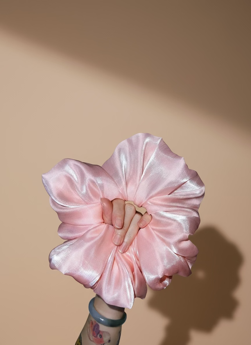 XL Pink Cotton Candy Scrunchies