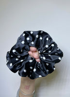 Medium Dahlia Mulberry Silk Scrunchies