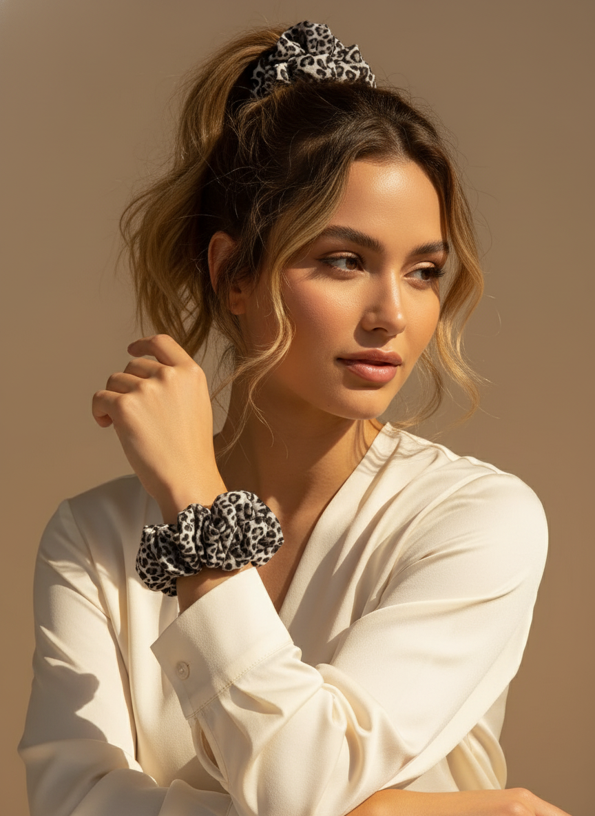 XL Leopard Scrunchie