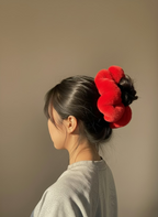 Crimson Whisper Scrunchie