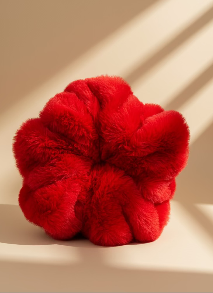 Crimson Whisper Scrunchie
