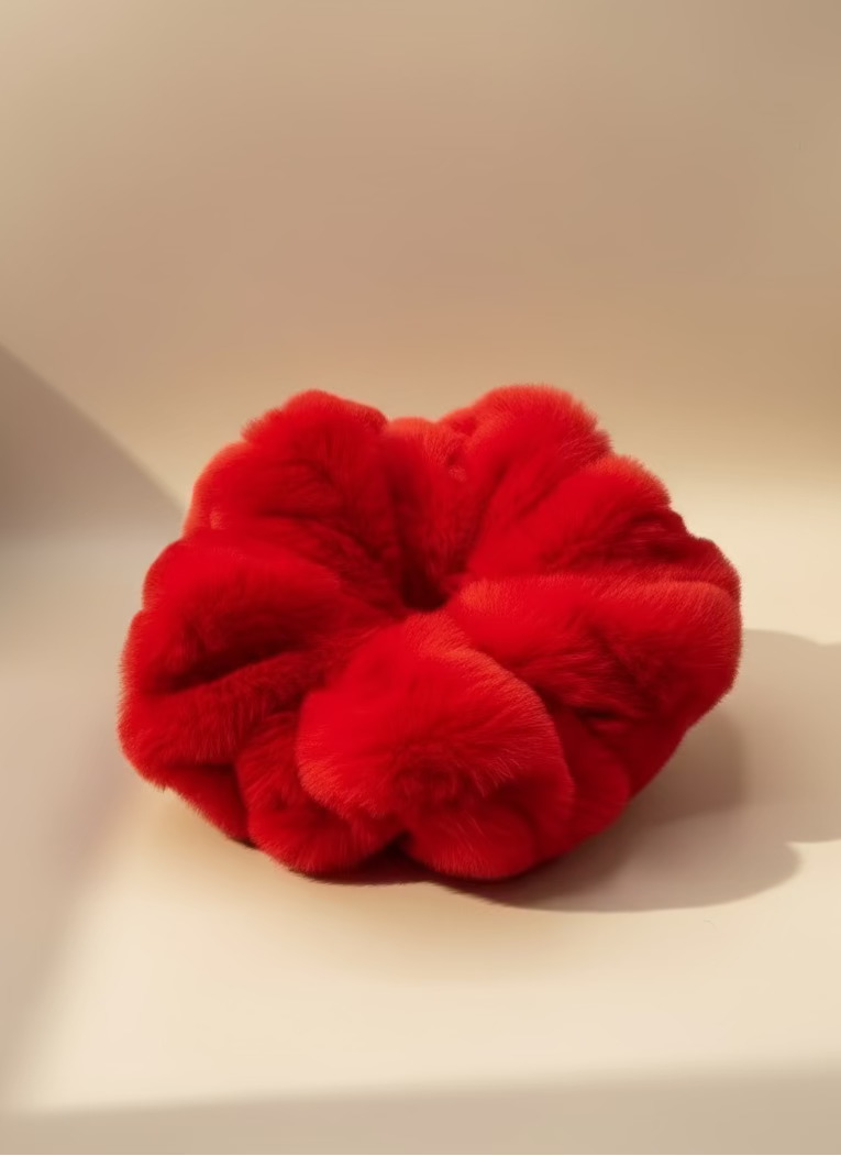 Crimson Whisper Scrunchie