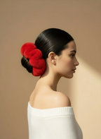 Crimson Whisper Scrunchie