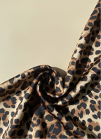 XL Amber Leopard Scrunchie