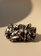 XL Amber Leopard Scrunchie