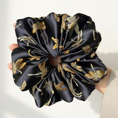 XL Dragonflies Brocade Scrunchie