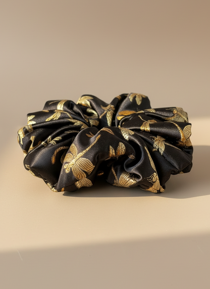 XL Dragonflies Brocade Scrunchie