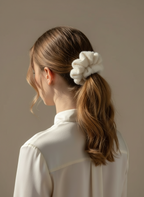 XL Snow Puff Scrunchie