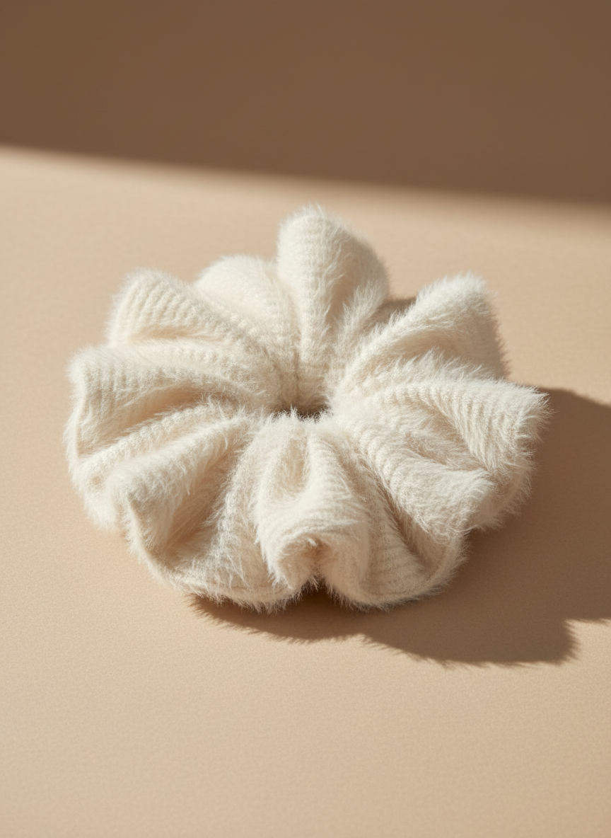 XL Snow Puff Scrunchie