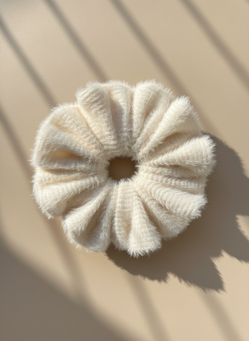 XL Snow Puff Scrunchie
