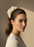 XL Snow Puff Scrunchie