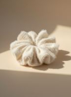 Large Snow Puff Scrunchie