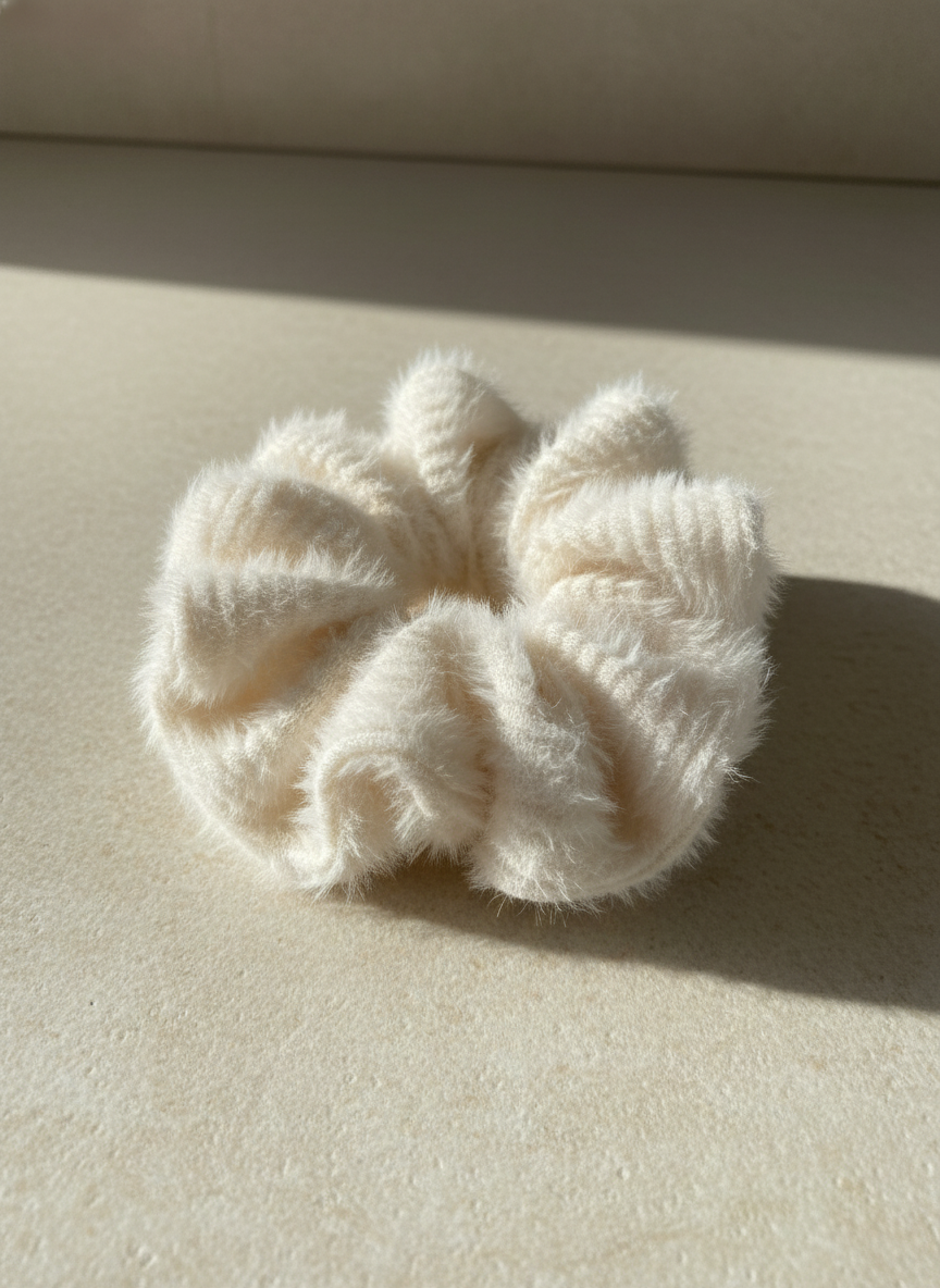 XL Snow Puff Scrunchie