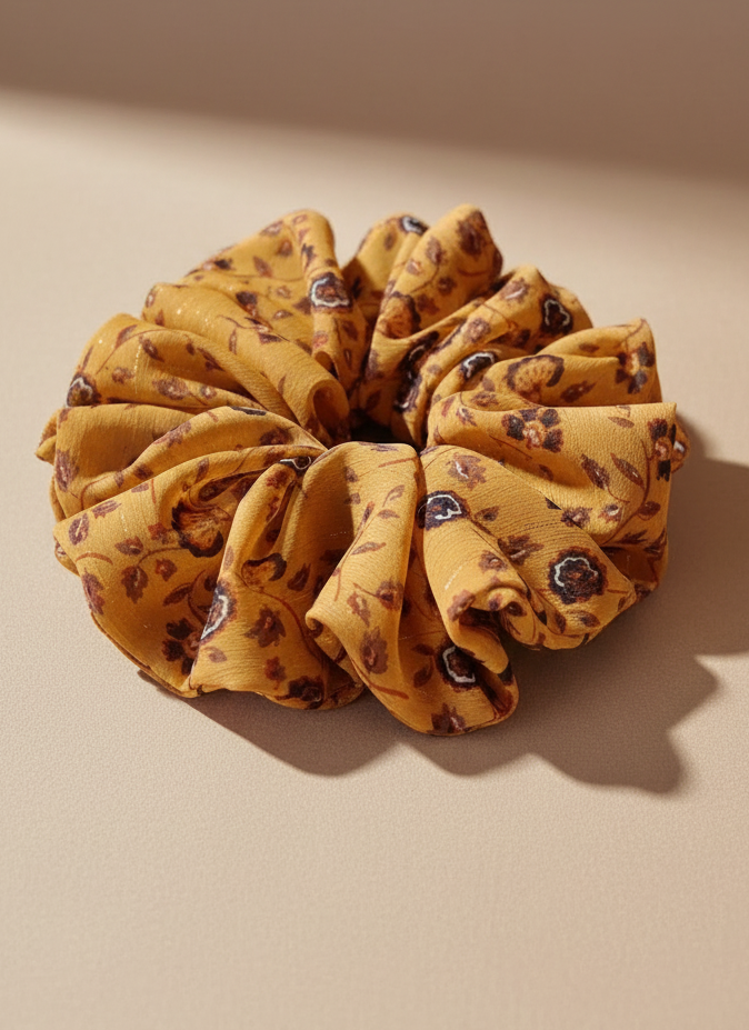 XL Amber Blossom Scrunchie