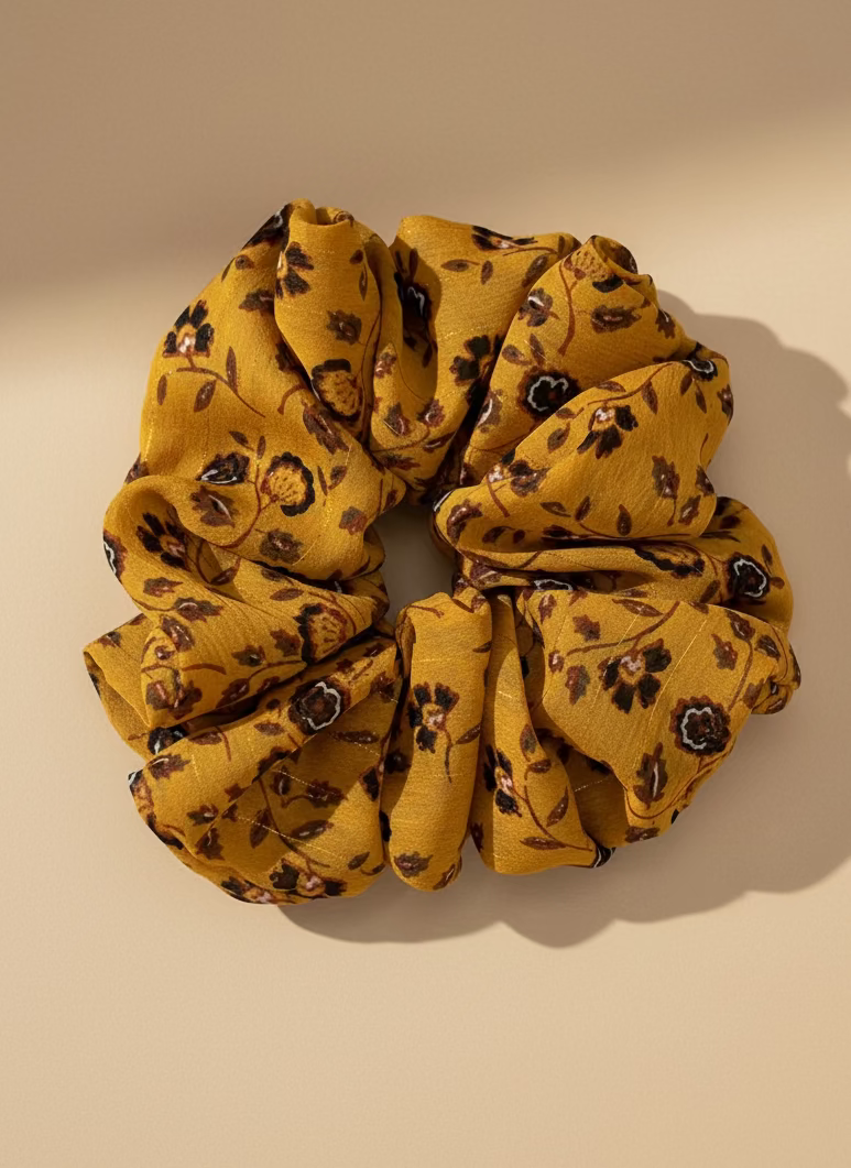 XL Amber Blossom Scrunchie