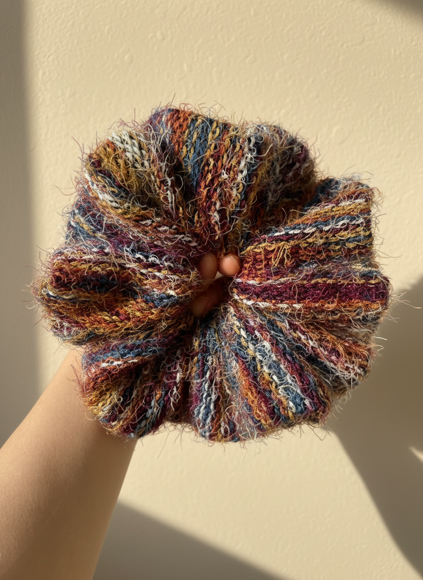 XL Candy Wool Cloud Scrunchie