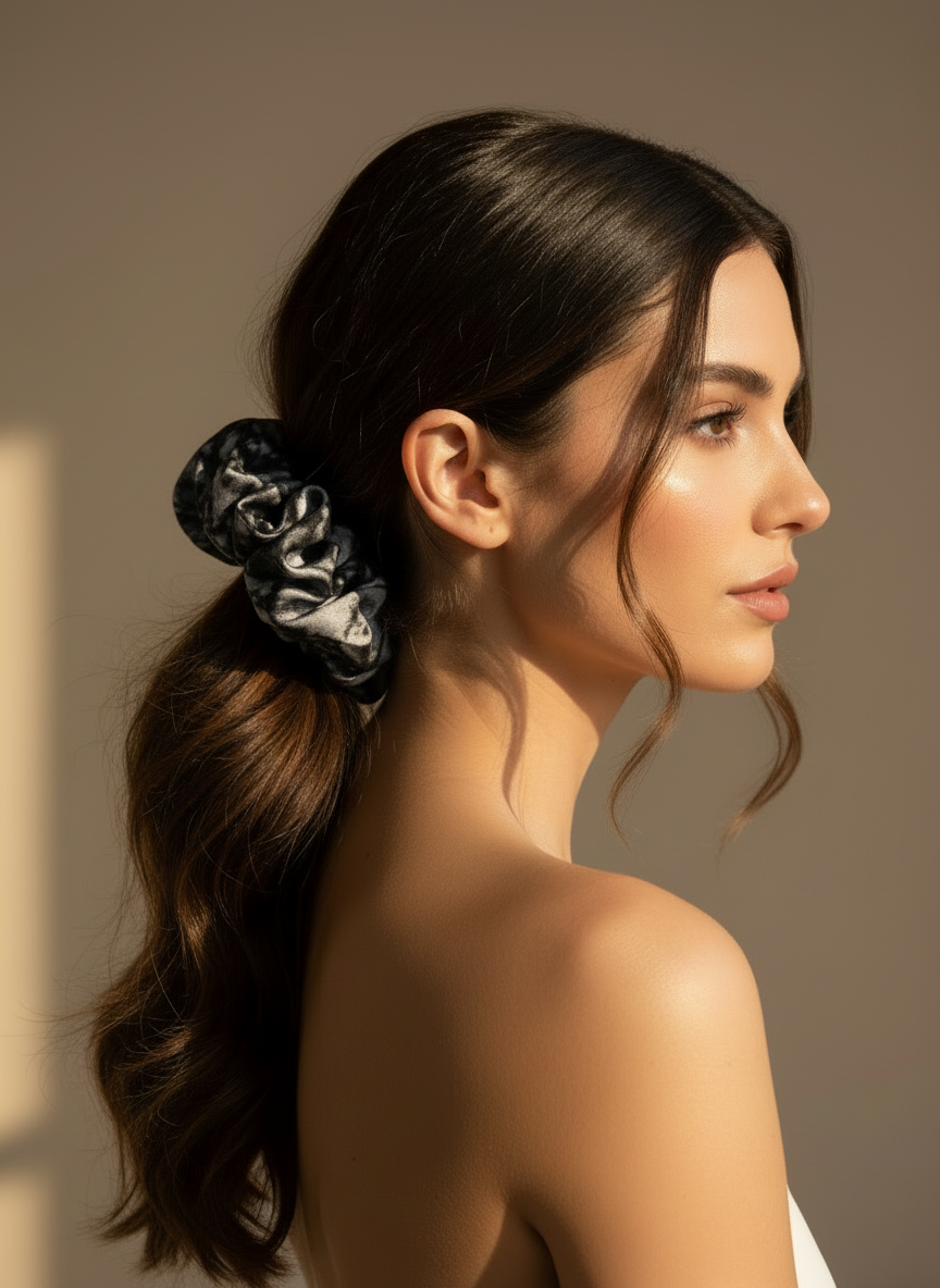 XL Mono Mist Scrunchie