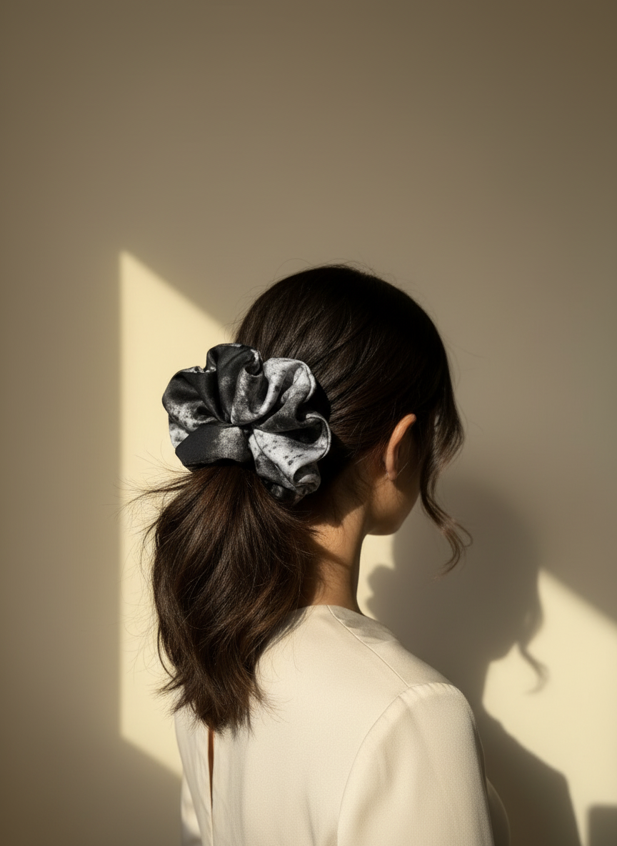 XL Mono Mist Scrunchie