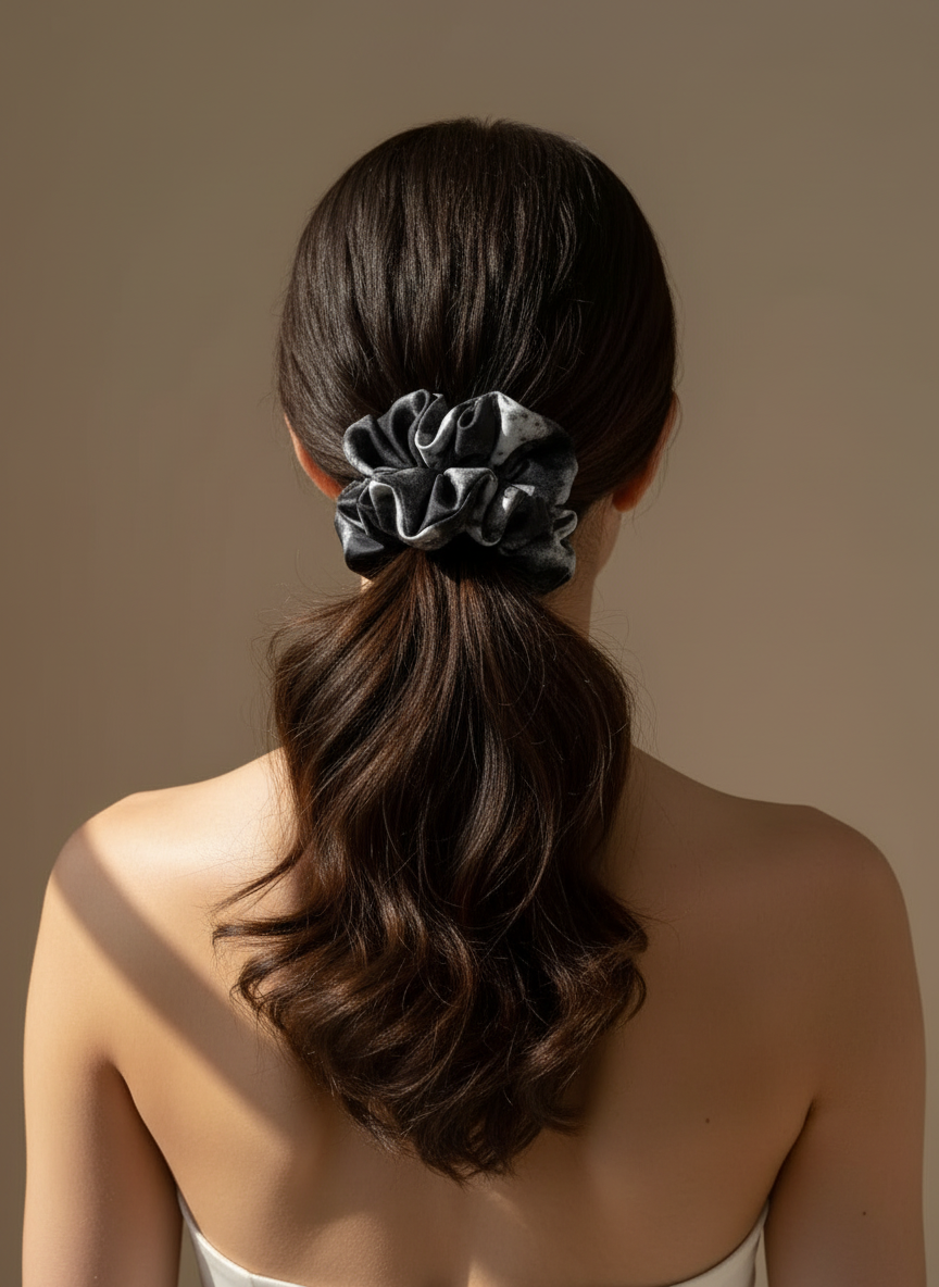 XL Mono Mist Scrunchie