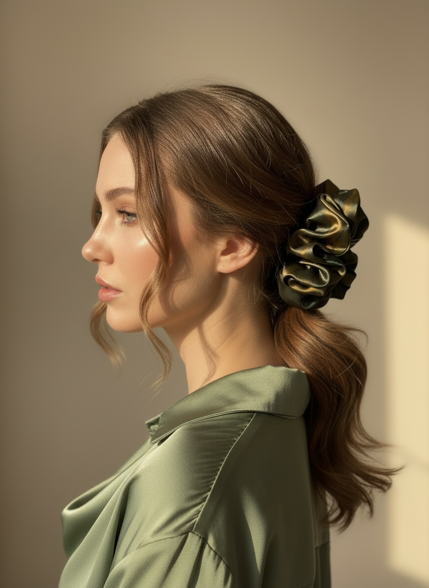 XL Gilded Mist Scrunchie