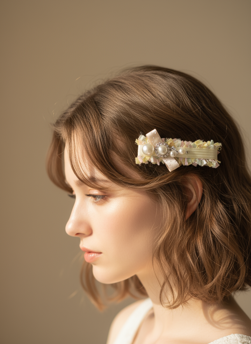 Gabrielle Tweed Flat Bow