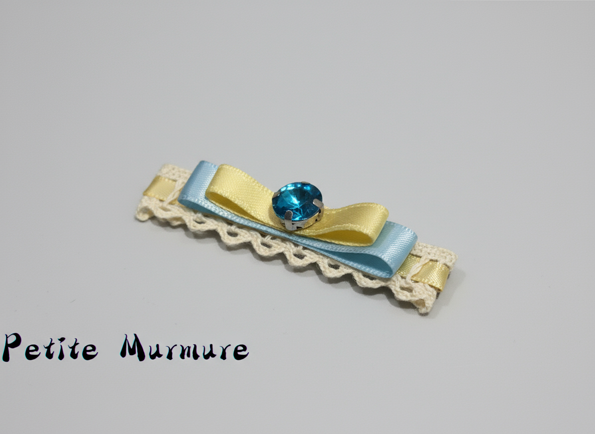 Maureen Layered Aqua Flat Bow