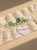 Maureen Layered Aqua Flat Bow