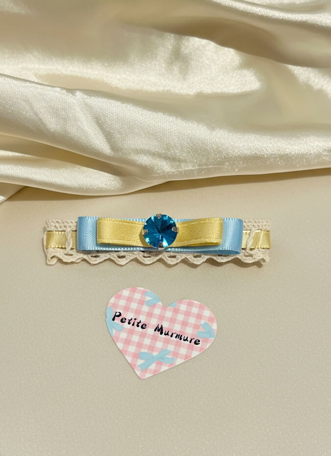 Maureen Layered Aqua Flat Bow