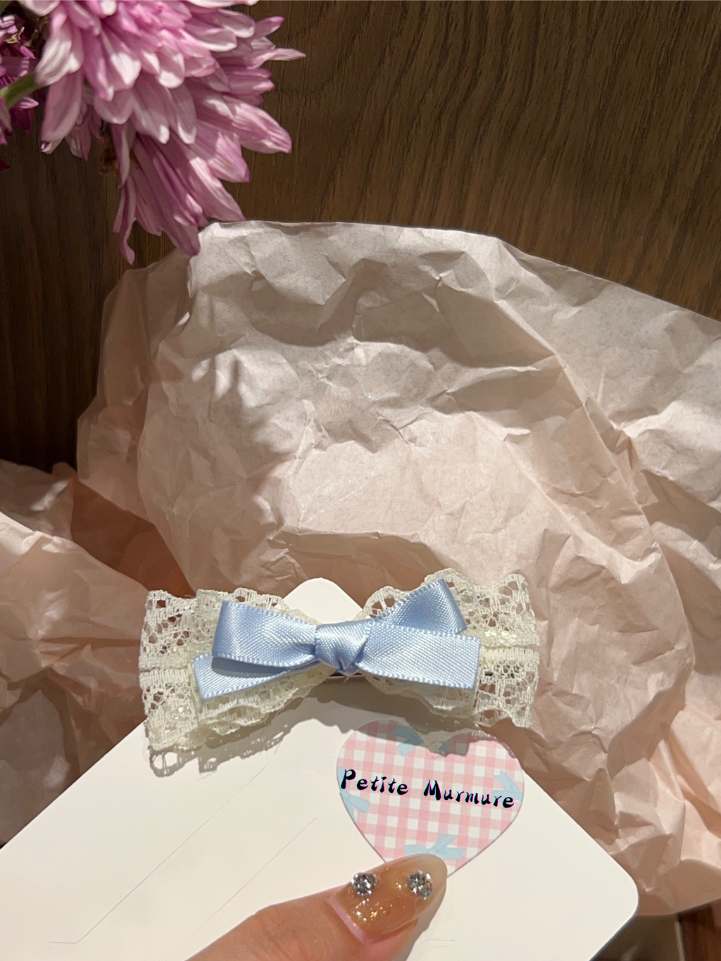 Haven Colorblock Lace Bow