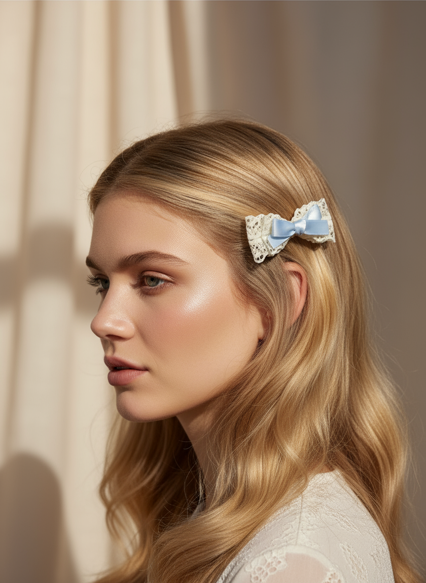 Nœud en dentelle colorblock Haven
