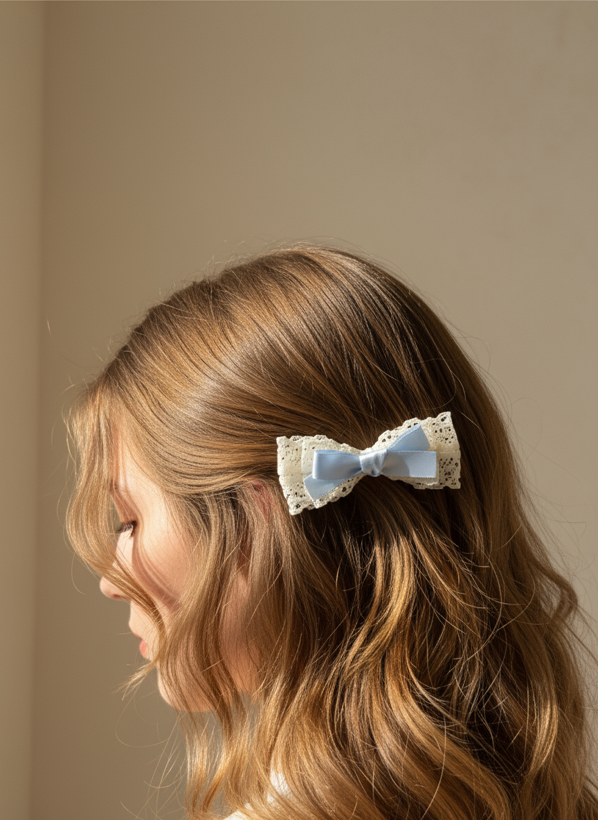 Nœud en dentelle colorblock Haven