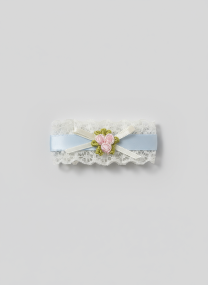 Vivian Embroidery Fleur Flat Bow
