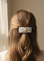 Vivian Embroidery Fleur Flat Bow