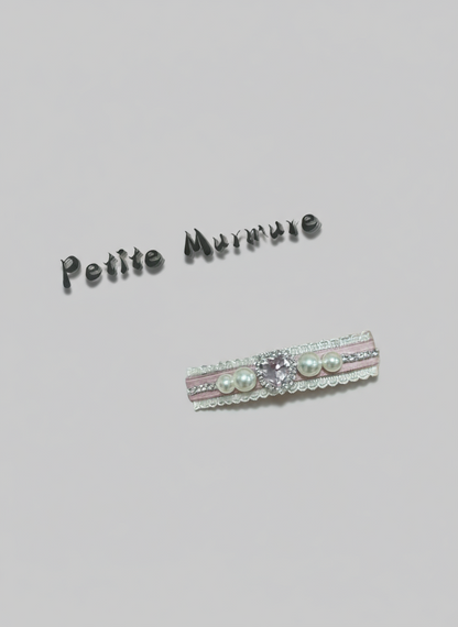 Trista  Colorblock Bejewelled Slim Clip