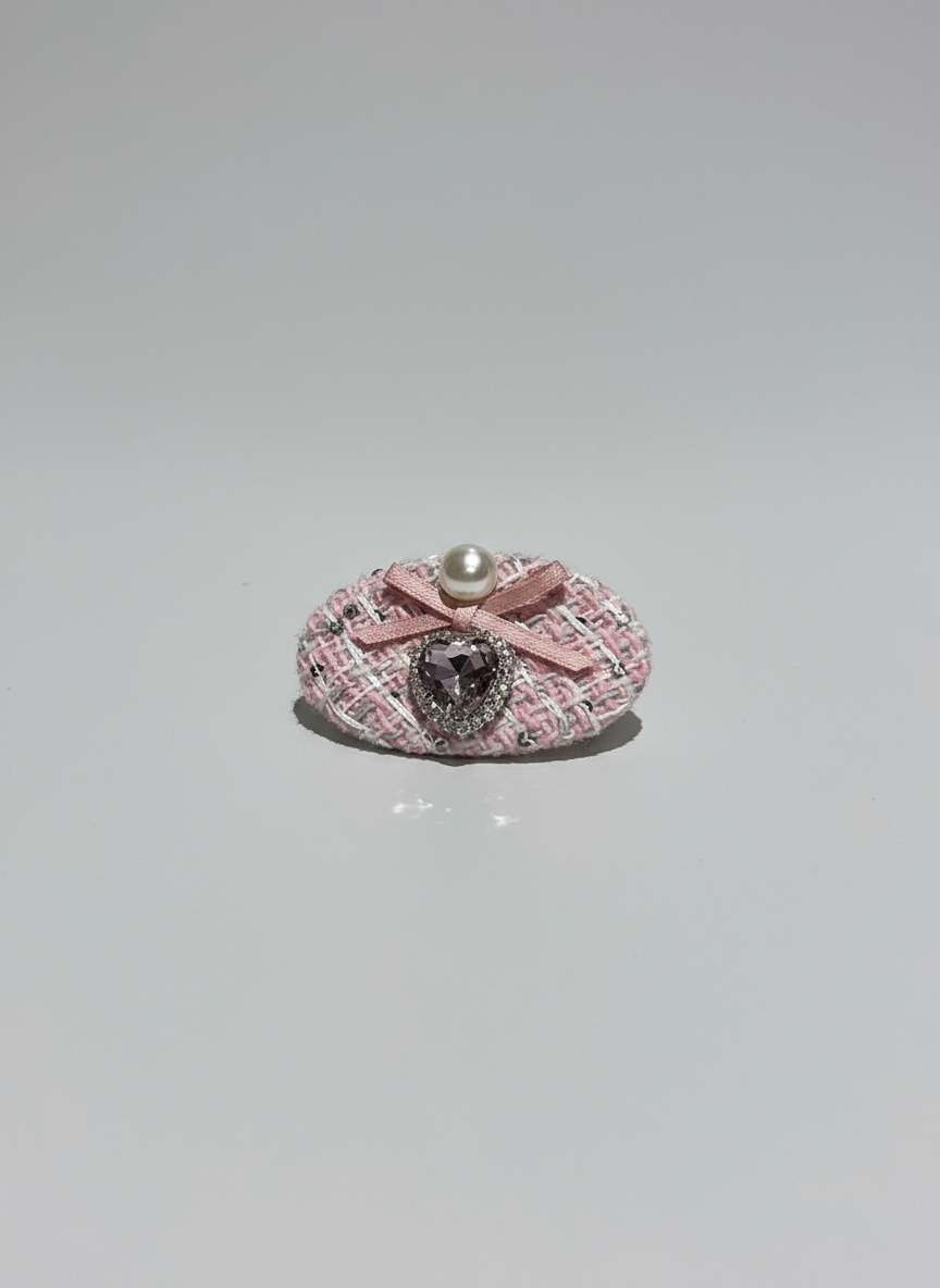 Anabelle Tweed Bejewelled Clip