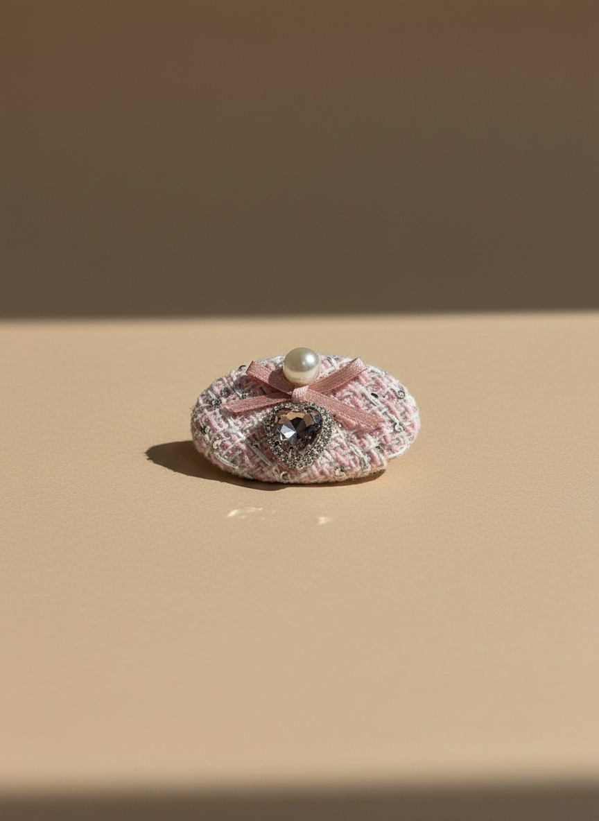 Anabelle Tweed Bejewelled Clip