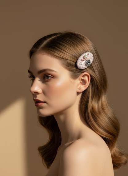 Anabelle Tweed Bejewelled Clip