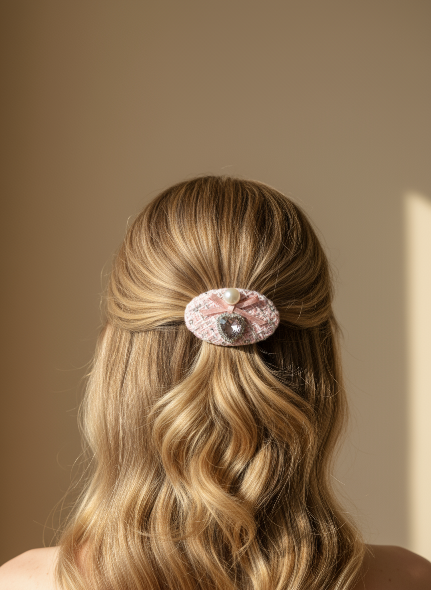 Anabelle Tweed Bejewelled Clip